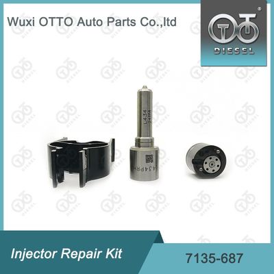 Kit de soupape de buse 7135-687 Kit de réparation d'injecteur avec buse L434PRH et soupape 28309994