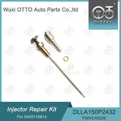 Kit de réparation d'injecteurs 0445110614 Incluant buse DLLA150P2432 et vanne F00VC01200 Pour pièces FIAT