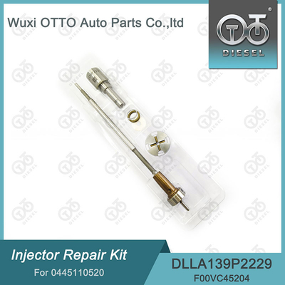 0445110520 Kit de réparation d'injecteurs Bosch avec buse DLLA139P2229 et soupape F00VC45204