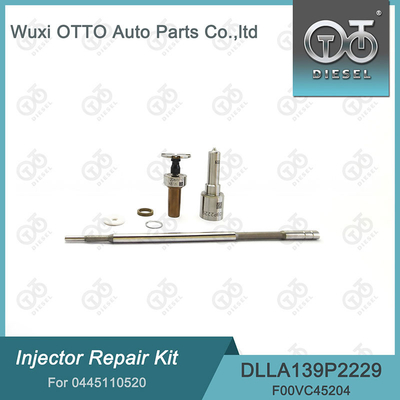 0445110520 Kit de réparation d'injecteurs Bosch avec buse DLLA139P2229 et soupape F00VC45204