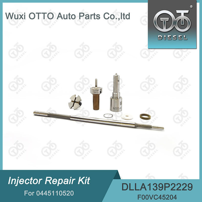 0445110520 Kit de réparation d'injecteurs Bosch avec buse DLLA139P2229 et soupape F00VC45204