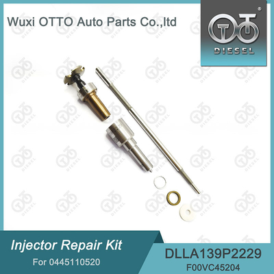 0445110520 Kit de réparation d'injecteurs Bosch avec buse DLLA139P2229 et soupape F00VC45204