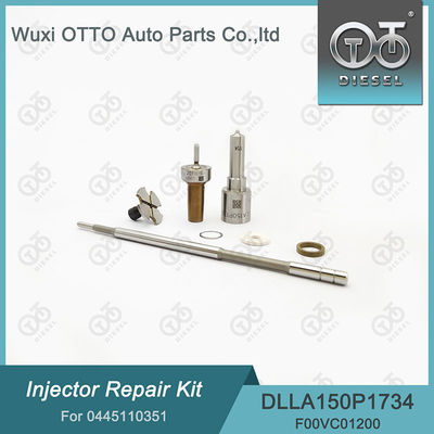 Kit de réparation d'injecteurs diesel pour injecteurs 0445110351 avec buse DLLA150P1734