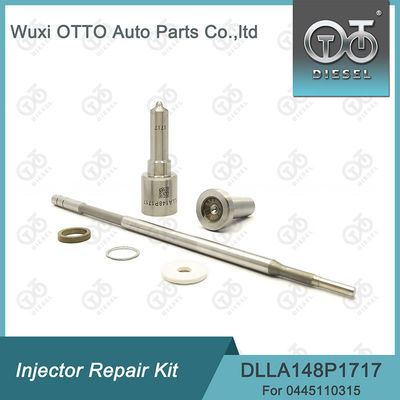 0445110315 Kit de réparation d'injecteur Avec buse DLLA148P1717 et soupape de commande F00VC01329.