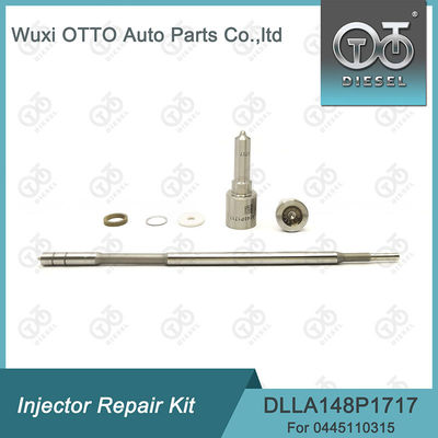 0445110315 Kit de réparation d'injecteur Avec buse DLLA148P1717 et soupape de commande F00VC01329.