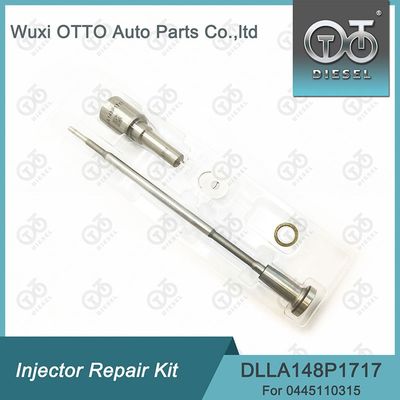0445110315 Kit de réparation d'injecteur Avec buse DLLA148P1717 et soupape de commande F00VC01329.