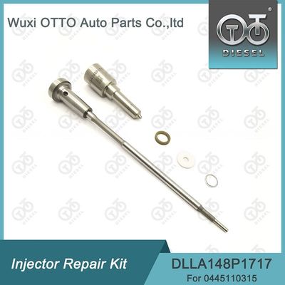 0445110315 Kit de réparation d'injecteur Avec buse DLLA148P1717 et soupape de commande F00VC01329.