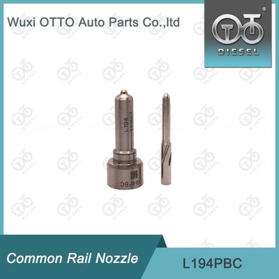 Nozzle de rail commun  en acier à grande vitesse L194PBC pour BEBE4D24003 avec finition en argent