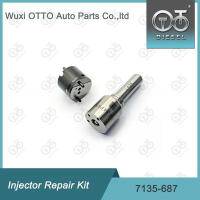 Kit de soupape de buse 7135-687 Kit de réparation d'injecteur avec buse L434PRH et soupape 28309994