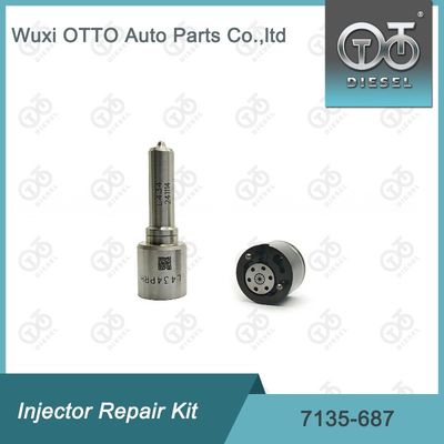Kit de soupape de buse 7135-687 Kit de réparation d'injecteur avec buse L434PRH et soupape 28309994