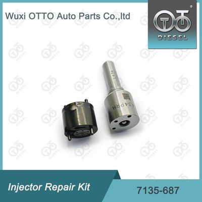 Kit de soupape de buse 7135-687 Kit de réparation d'injecteur avec buse L434PRH et soupape 28309994