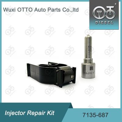 Kit de soupape de buse 7135-687 Kit de réparation d'injecteur avec buse L434PRH et soupape 28309994
