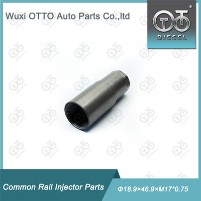 Écrou de chapeau de buse d'injecteur de carburant diesel en acier rapide Taille Φ18.9×46.9×M17*0.75 pour injecteur piézoélectrique avec sac en plastique dans un emballage en boîte en carton