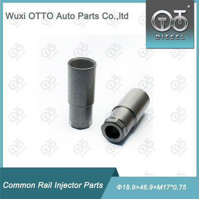 Écrou de chapeau de buse d'injecteur de carburant diesel en acier rapide Taille Φ18.9×46.9×M17*0.75 pour injecteur piézoélectrique avec sac en plastique dans un emballage en boîte en carton