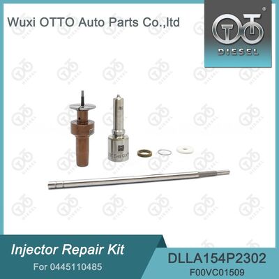 0445110485 Kit de réparation d'injecteur en acier rapide comprenant buse DLLA154P2302 et soupape F00VC01509
