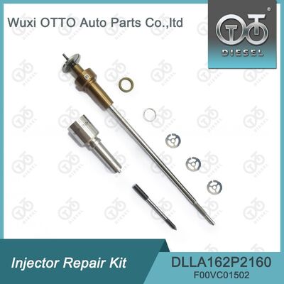 Kit de réparation d'injecteur Bosch pour 0445110369/646/647 avec buse DLLA162P2160 et vanne de commande F00VC01502.