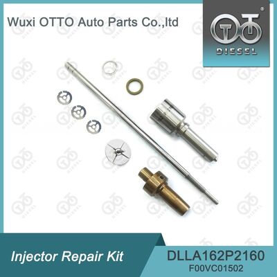 Kit de réparation d'injecteur Bosch pour 0445110369/646/647 avec buse DLLA162P2160 et vanne de commande F00VC01502.
