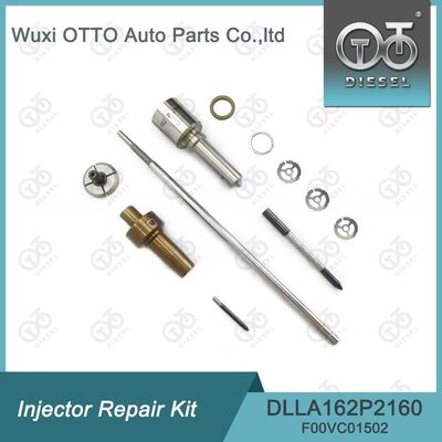 Kit de réparation d'injecteur Bosch pour 0445110369/646/647 avec buse DLLA162P2160 et vanne de commande F00VC01502.