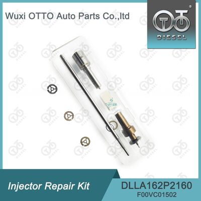 Kit de réparation d'injecteur Bosch pour 0445110369/646/647 avec buse DLLA162P2160 et vanne de commande F00VC01502.