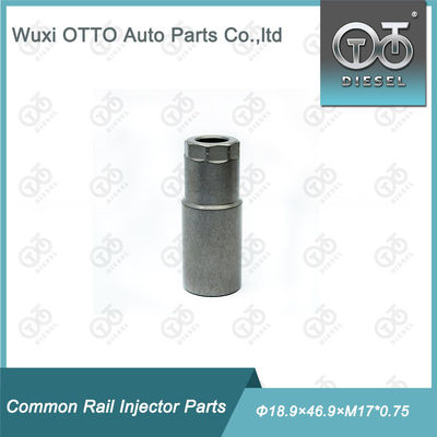 Écrou de chapeau de buse d'injecteur de carburant diesel en acier rapide Taille Φ18.9×46.9×M17*0.75 pour injecteur piézoélectrique avec sac en plastique dans un emballage en boîte en carton